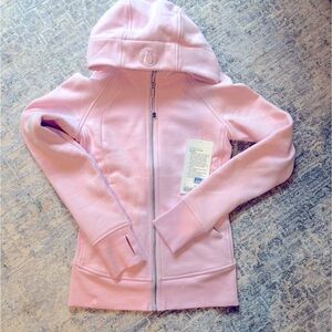 Pink NWT Lululemon’s Scuba Full zip hoodie jacket. Size 2